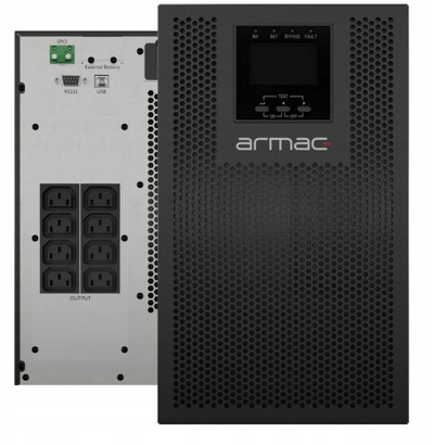 UPS Armac Office 2000VA PF1, online me konvertim të dyfishtë, Dust Free, i zi