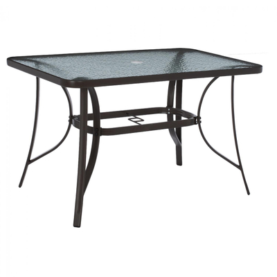 Tavolinë “Bravo” metal + xham 120×70 cm,"HM5021.12", kaftë