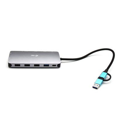 i-Tec Nano Dock - docking station - USB 3.0 / USB4 / Thunderbolt 4 - VGA, 2 x HDMI - GigE