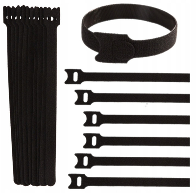 Shirit lidhës Velcro, 5m, 10mm, ngjyrë e zezë