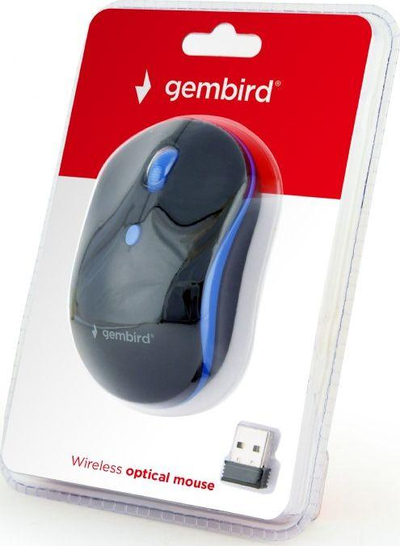 Maus optik wireless Gembird MUSW-4B-03-B, i zi edhe i kaltër
