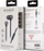 Kufje in-ear Guess Guepwibk, stereo, 3.5mm, të zeza me argjend