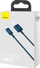 Kabllo USB A në Lightning Baseus CALYS A03, 1 m, 2.4A, blu