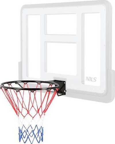 Kosh basketbolli NILS ODKR2S, diametër 45cm, për mur, i zi