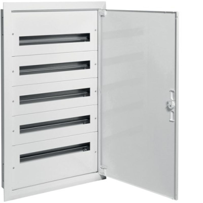 Panel shpërndarës Hager FW2 FW524FT, 5x24 module, montim i fshehtë, i bardhë