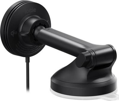 Mbajtëse telefoni për makinë IOttie Velox Mini Qi2, karikim wireless 15W, për xham dhe pult, e zezë