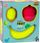 Puzzle edukativ 3D me fruta Lean Toys, plastik, të verdhë e të kuqe