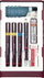 Set stilolapsash teknikë ROtring Isograph, 0.2–0.5 mm, 3 copë