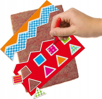 Set kreativ për perforim SES Creative I Learn to Perforate, për fëmijë 3+, shumëngjyrësh