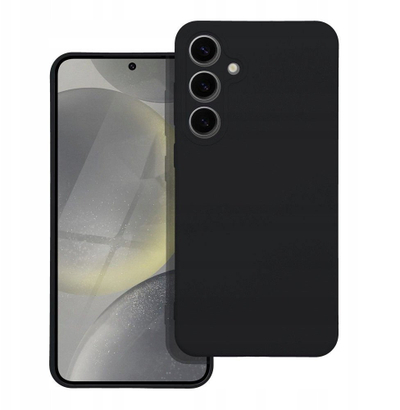 Maskë silikoni Forcell për Samsung Galaxy S24 Plus, mat, e zezë
