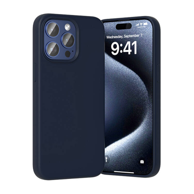 Mbrojtëse telefoni Vention për iPhone 15 Pro Max, silikon i lëngshëm, MagSafe, blu e errët