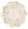 Pjata letre Flowers Plates, 20cm, set 6 copë, bezhë me lule