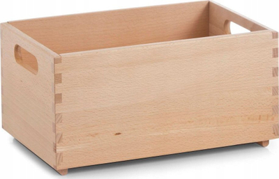 Kuti organizuese Zeller, dru masiv, 15 x 30 x 20 cm, natyrale
