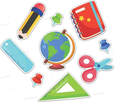 Set dekorimesh klasë LearnHow School Decorations Supplies, 9 copë, shumëngjyrësh