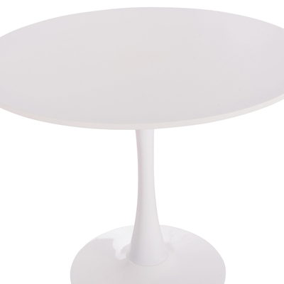 Tavolinë rrumbullake Brolin HM18141.01, MDF, Ø90x73cm, e bardhë
