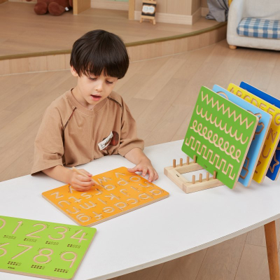 Графомоторна табла со броеви Viga Toys, едукативна, за деца