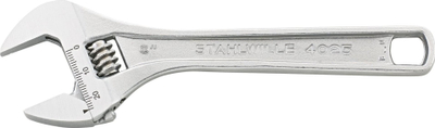 Çelës rregullues STAHLWILLE 4025, 161 mm, hapje 24 mm, krom argjendi