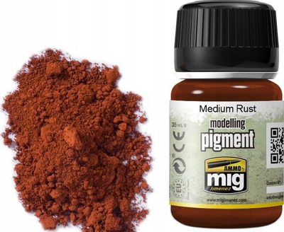 Pigment modelizmi Ammo by Mig Medium Rust, 35ml, ngjyrë ndryshk e mesme