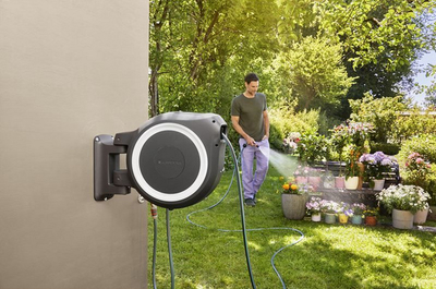 Bobinë kopshti Gardena RollUp M/L, 25m, 13mm, gri
