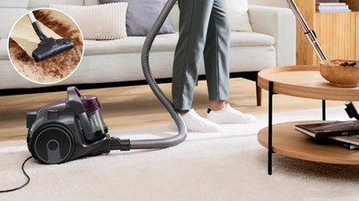 Fshesë me korrent Bosch Serie 2 Cleann’n BGC05AAA1, 4.5kg, depozitë pluhuri L, gri