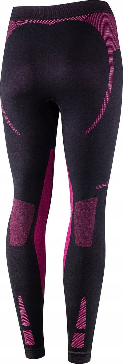 Leggins për femra Brubeck LE13260 DRY, pa qepje, sportiv, zi fuchsia, XL