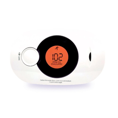 Detektor monoksidi karboni FireAngel FA3322, ekran LCD, bateri 10 vite, i bardhë