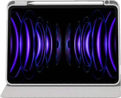Mbrojtëse tableti Baseus Minimalist Series për iPad Pro 12.9, me magnet, bëhet stand, gri e çelët