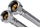 Zorrë lidhje Invena WS-02-030, 30cm, 1/2" F x 3/8" F, gri
