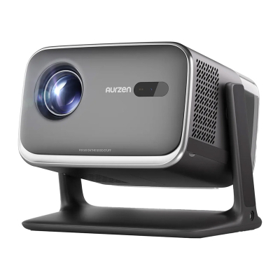 Projektor smart AURZEN Boom Mini, Full HD 1080p, Google TV, gri i errët