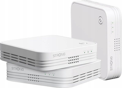 Sistem Wi‑Fi Mesh Strong Triple Kit 1200, 3 copa, AC1200, i bardhë