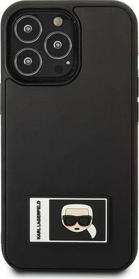 Kapak telefoni Karl Lagerfeld Ikonik Patch për iPhone 13 Pro / 13 6.1", hardcase, i zi