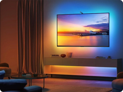 Dекоративно амбиентално светло за телевизор Govee TV Backlight 3 Lite, 75–85\", RGB, црна