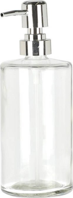 Dozator sapuni me pompë, shishe qelqi 400 ml, transparente