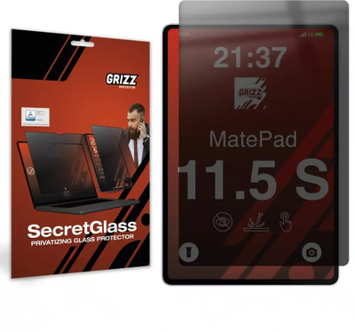 Mbrojtës ekrani GrizzGlass SecretGlass, për Huawei MatePad 11.5 S 2025, efekt privatësie, transparencë e errët