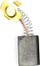 Furçë karboni Dedra Cze001144, 6.4x16x18 mm, e zezë