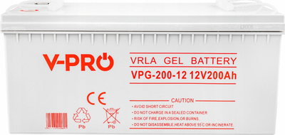Bateri me xhel Volt Polska Vpro Solar 12V 220Ah, për sisteme diellore