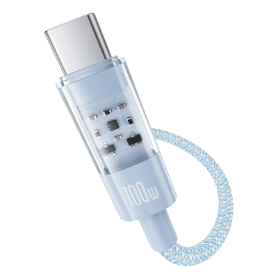 Kabllo karikimi Baseus Gem, USB në USB Type C, 100W, 1m, blu