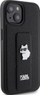 Futrollë Karl Lagerfeld KLHCP15SGSACHPK për iPhone 15 6.1", hardcase me Gripstand Saffiano, e zezë