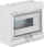 Panel shpërndarës Hager Vector VE110PN, 1x10 module, IP65, i bardhë