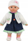 Kukull bebe Adar 516724, 40cm, me zë polonisht, rozë gri