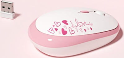 Set tastierë dhe mi wireless Mofii Lovely 2.4G, 104 taste, DPI i rregullueshëm, rozë