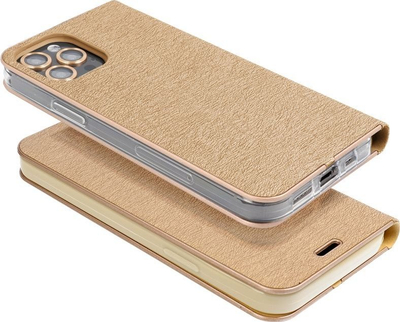 Këllëf libri Vennus Book Futera për Samsung Galaxy A54 5G, lëkurë eko, me magnet, ngjyrë gold