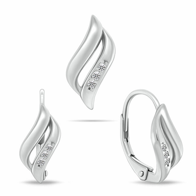 Set për gra Brilio Silver, ngjyrë argjendtë/transparente