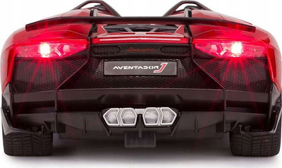 Makinë lodër me pult Rastar Lamborghini Aventador, 1:12, radio 27 MHz, e kuqe metalike