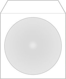 Kuti mbrojtëse për disk optik MediaRange BOX162, 1 disk, e bardhë