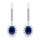 Set bizhuteri për femra Brilio Silver SET296WB , vathë + varëse, i argjendtë