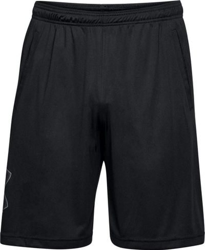Pantallona të shkurtra trajnimi Under Armour Tech Graphic M, materiale tharje e shpejtë, elastik në bel, të zeza