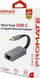 Adapter USB C në RJ45 Promate High Speed, Gigabit Ethernet, i vogël, gri