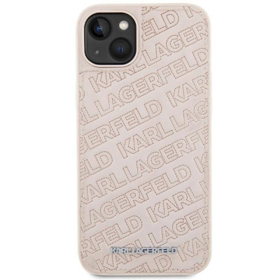 Mbrojtëse telefoni Karl Lagerfeld KLHCP15MPQKPMP, hardcase për iPhone 15 Plus, rozë