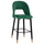 Tabure bar Harper HM8526.03, velvet, 50x51x111 cm, e gjelbër